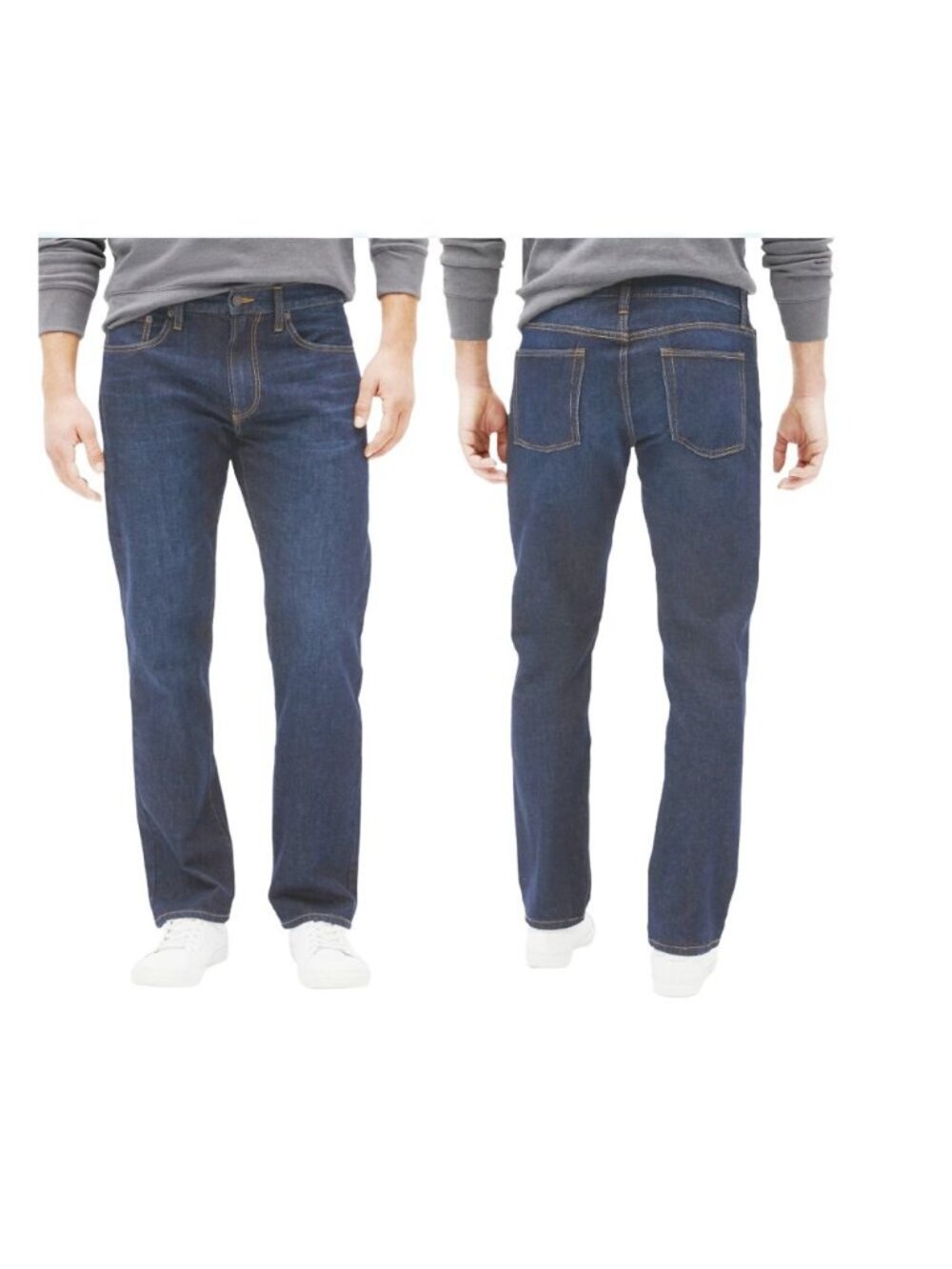 ⭐GAP Men's 29x30 Straight Leg Denim Jeans Classic Dark Wash Blue New